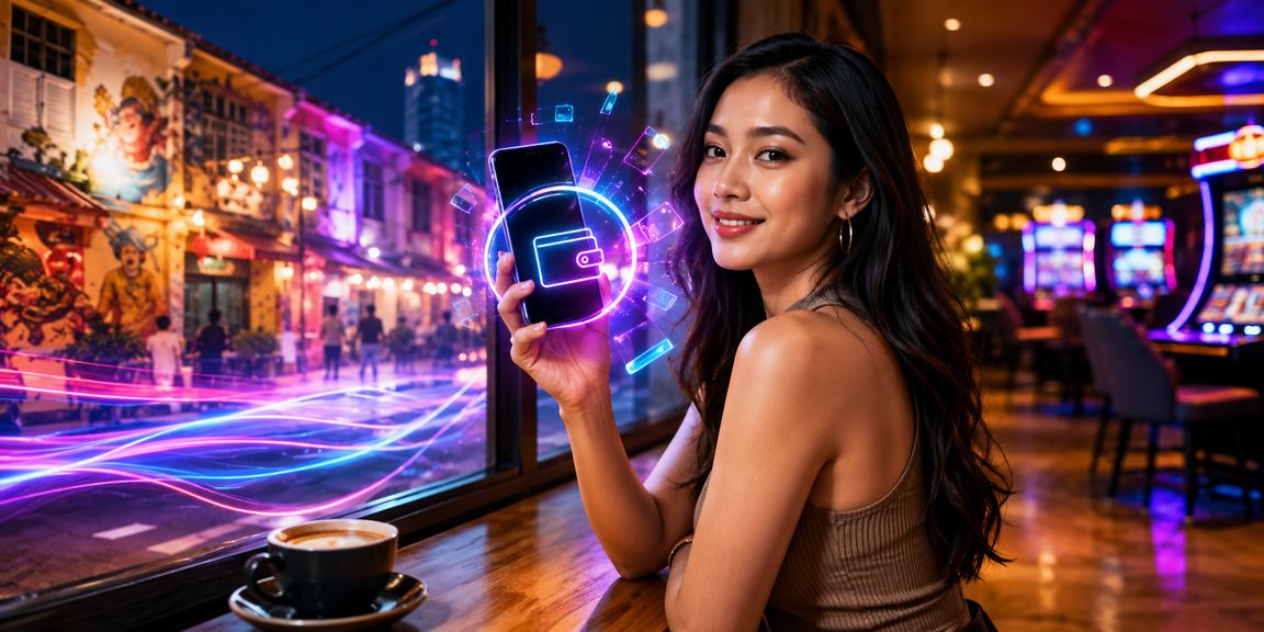 Pengguna Pulau Pinang menggunakan telefon pintar untuk menyemak odds badminton